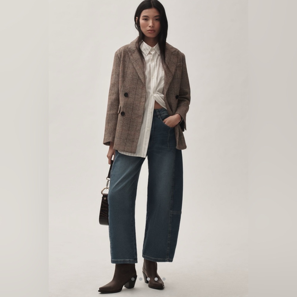 ANTHROPOLOGIE Pilcro Kenna Mid-Rise Heritage Barrel Jeans NWT